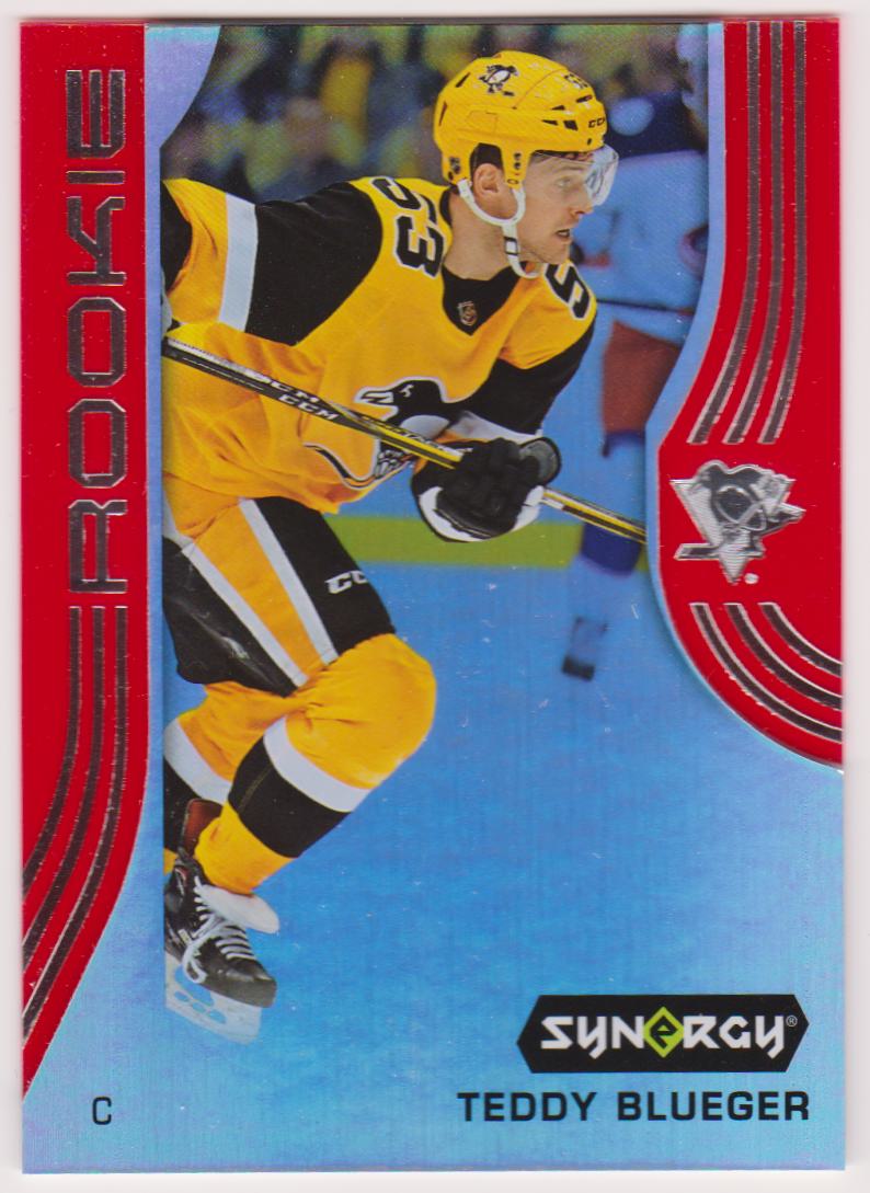 2019-20 Synergy Red #42 Teddy Blueger - RC (image for) 2019-20 Synergy Red #42 Teddy Blueger - RC
