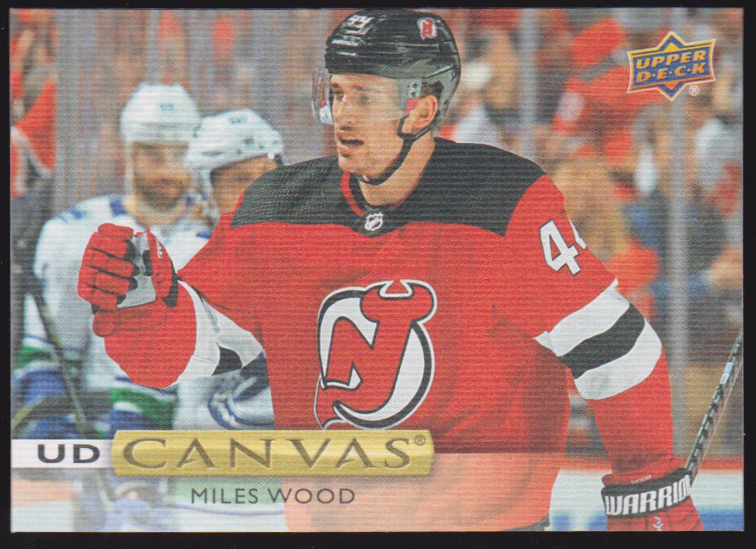 2019-20 Upper Deck Canvas #C38 Miles Wood (image for) 2019-20 Upper Deck Canvas #C38 Miles Wood