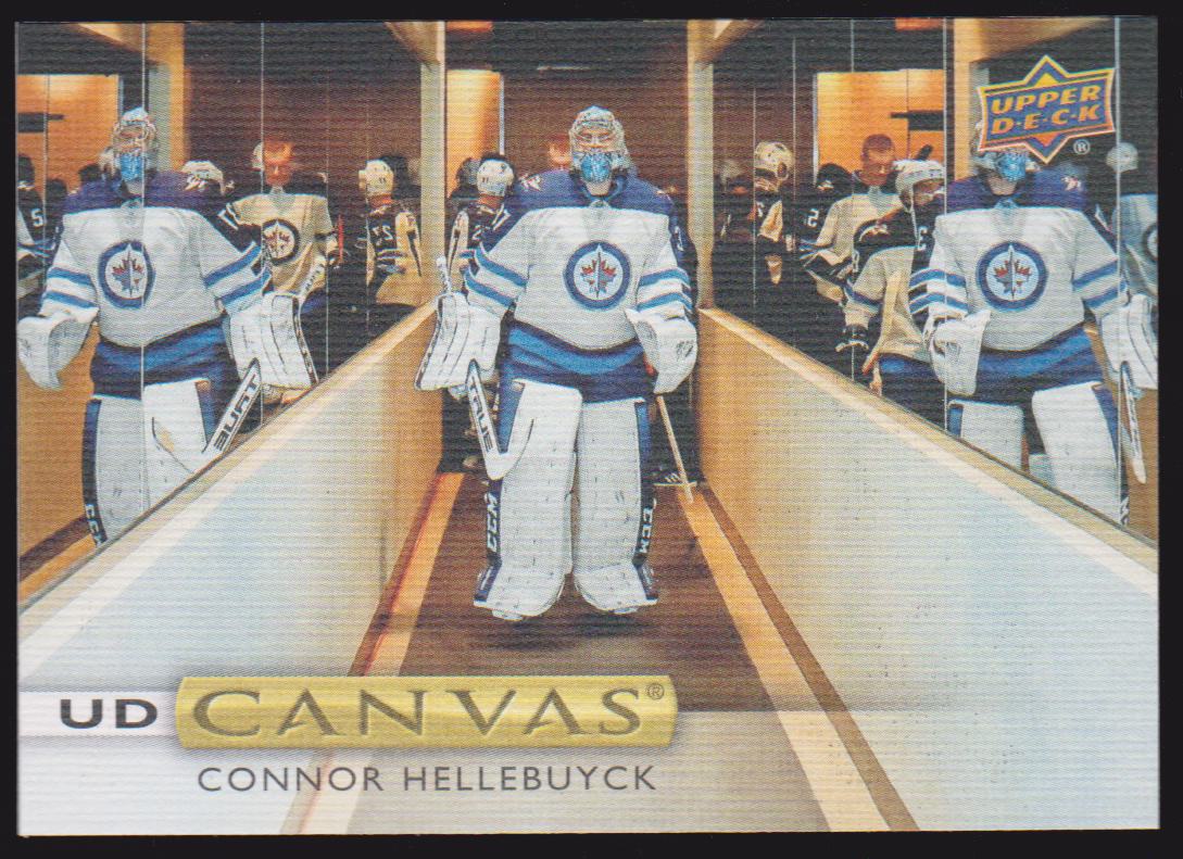 2019-20 Upper Deck Canvas #C49 Connor Hellebuyck (image for) 2019-20 Upper Deck Canvas #C49 Connor Hellebuyck
