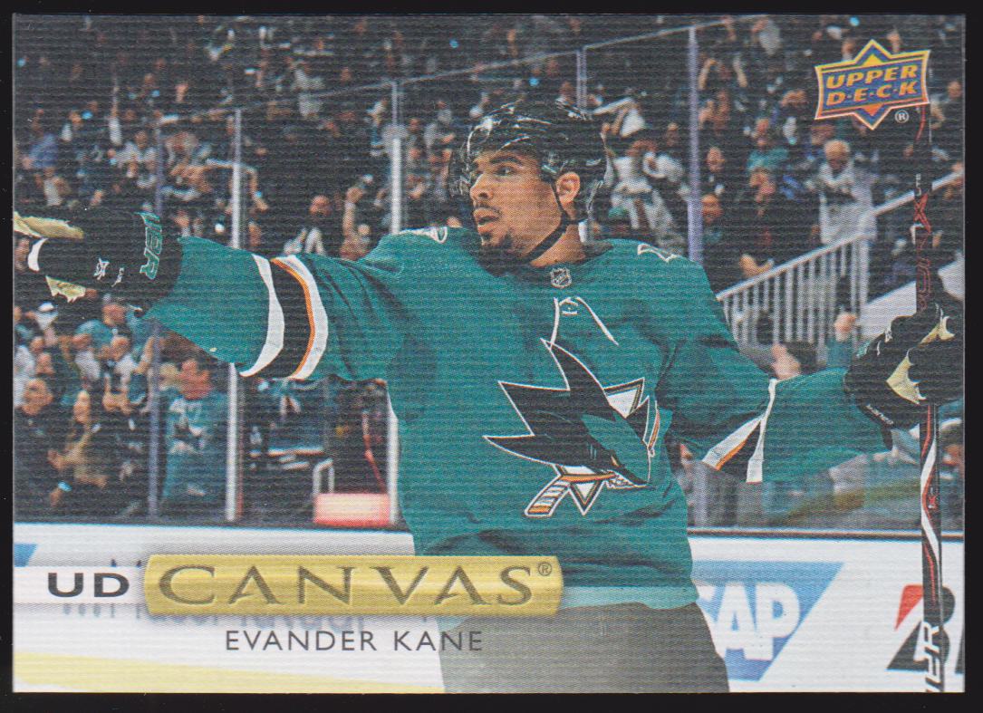 2019-20 Upper Deck Canvas #C74 Evander Kane (image for) 2019-20 Upper Deck Canvas #C74 Evander Kane