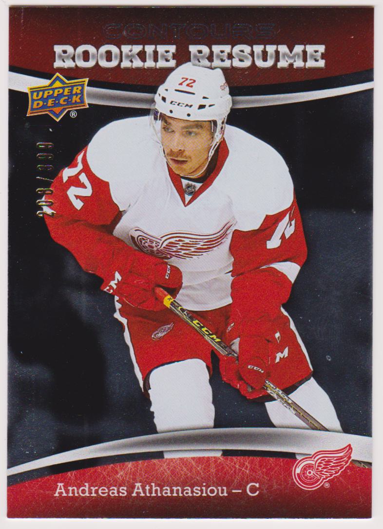 (image for) 2015-16 Upper Deck Contours Rookie Resume #RR31 Andreas Athanasiou - RC Year