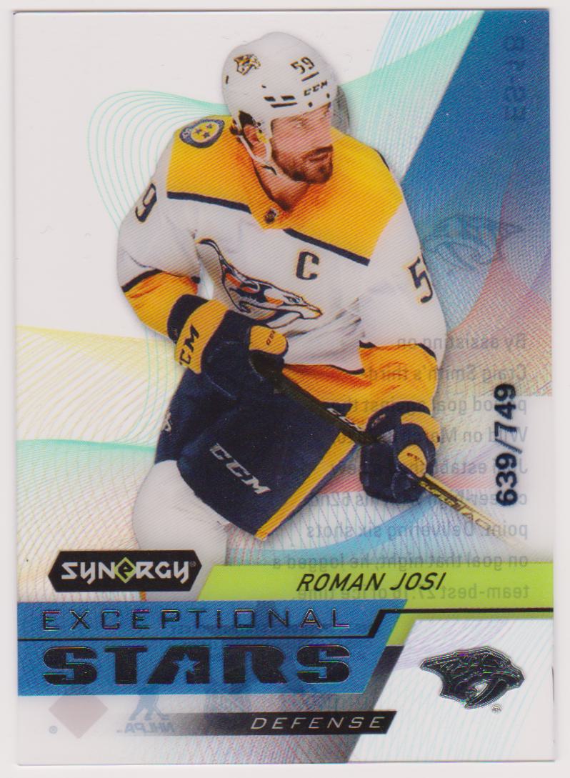 (image for) 2020-21 Synergy Exceptional Stars #ES18 Roman Josi 639/749