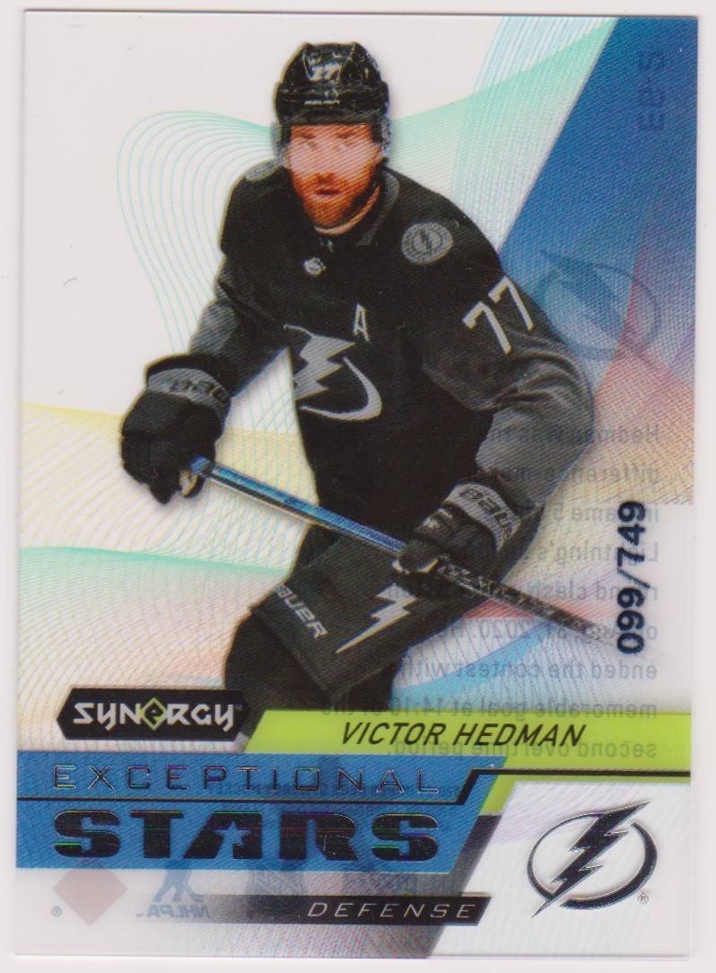 (image for) 2020-21 Synergy Exceptional Stars #ES2 Victor Hedman 099/749