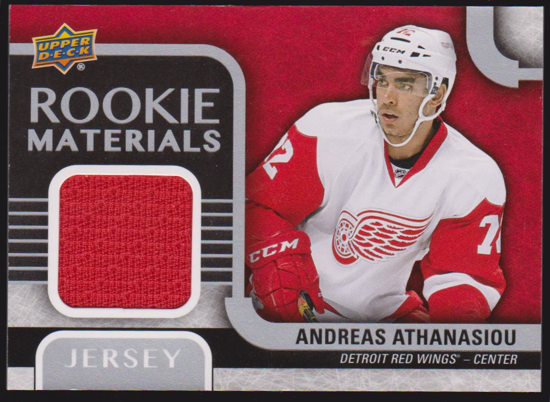 2015-16 Upper Deck Rookie Materials #RMAA Andreas Athanasiou - Jerseys RC Year (image for) 2015-16 Upper Deck Rookie Materials #RMAA Andreas Athanasiou - Jerseys RC Year
