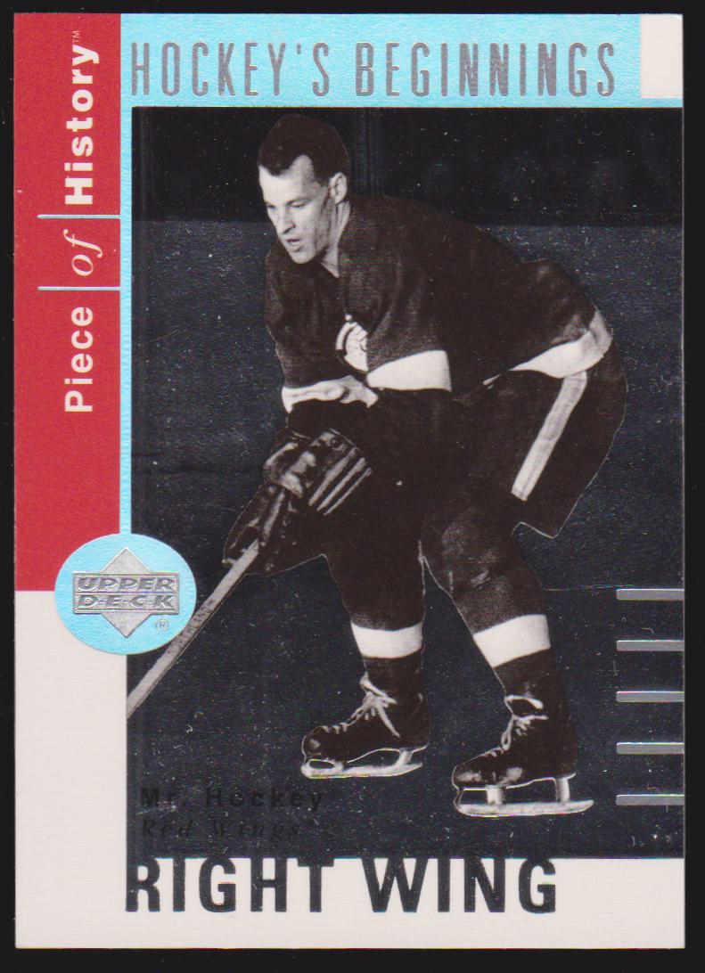 2002-03 UD Piece of History Simply the Best #SB5 Gordie Howe (image for) 2002-03 UD Piece of History Simply the Best #SB5 Gordie Howe