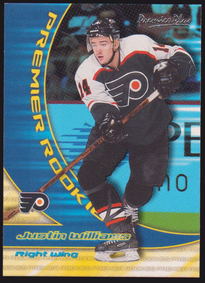 2000-01 Topps Premier Plus Rookies #PR5 Justin Williams (image for) 2000-01 Topps Premier Plus Rookies #PR5 Justin Williams