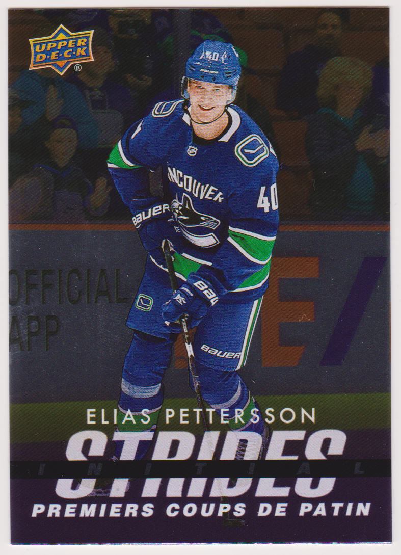 (image for) 2024-25 Upper Deck Tim Hortons Rookie Retrospective Initial Strides #IS8 Elias Pettersson