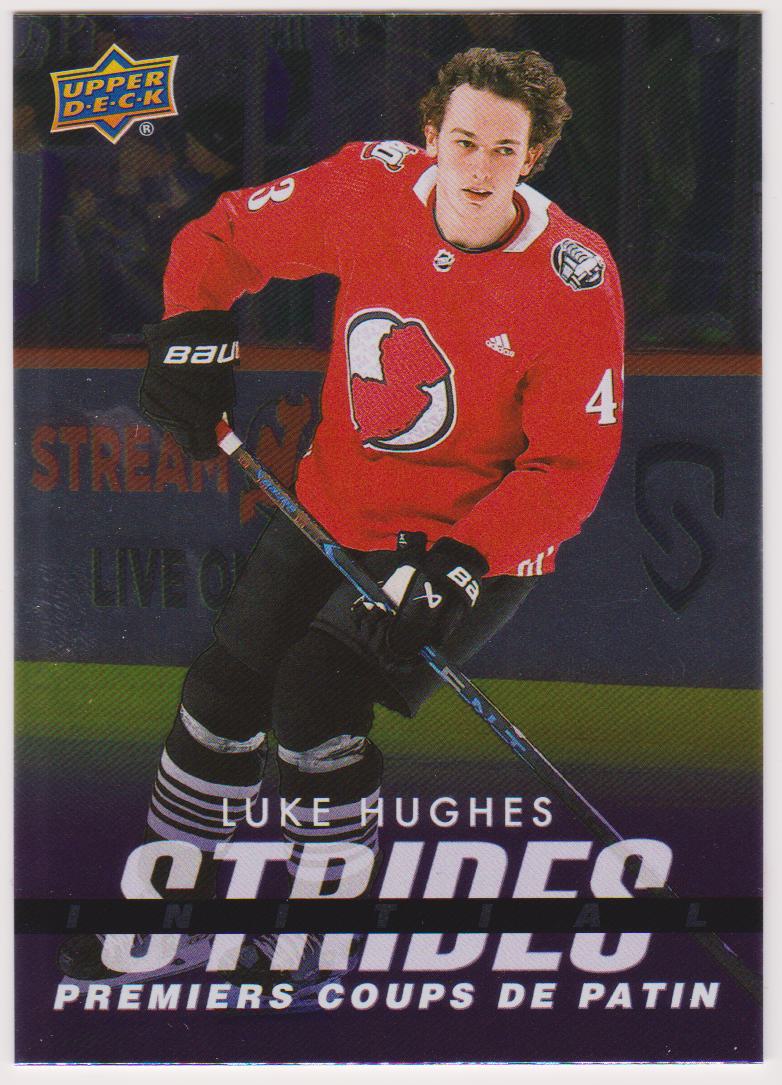 (image for) 2024-25 Upper Deck Tim Hortons Rookie Retrospective Initial Strides #IS9 Luke Hughes