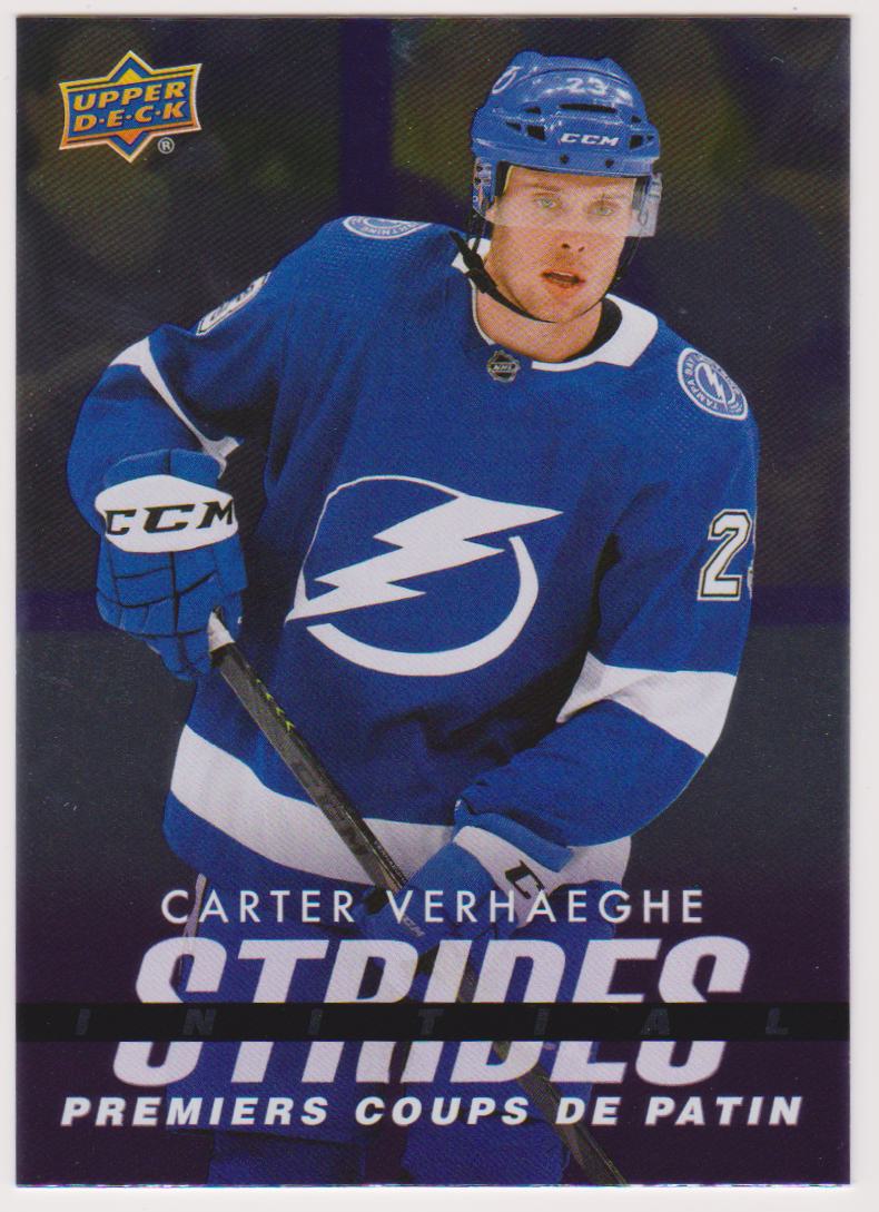 (image for) 2024-25 Upper Deck Tim Hortons Rookie Retrospective Initial Strides #IS15 Carter Verhaeghe