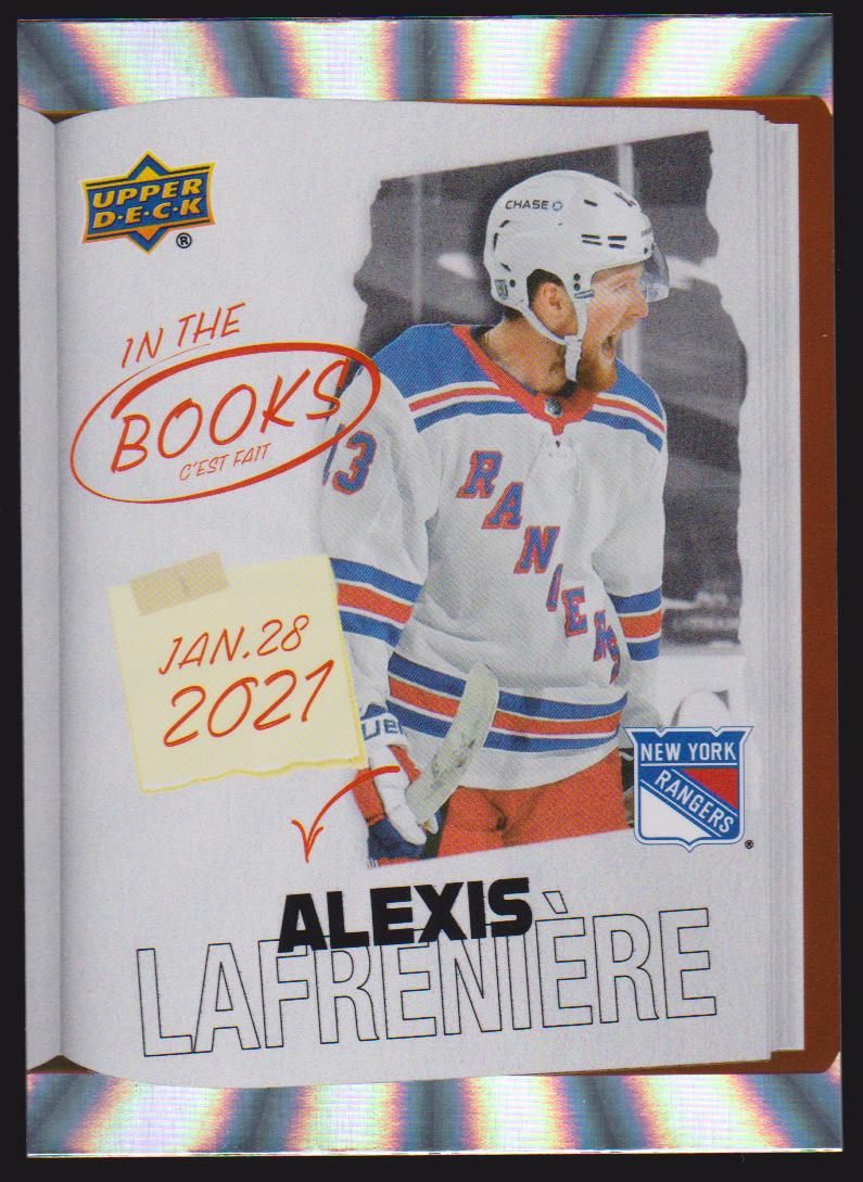 (image for) 2024-25 Upper Deck Tim Hortons Rookie Retrospective In the Books #ITB6 Alexis Lafreniere
