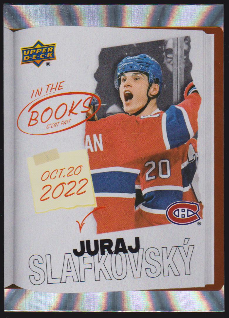 (image for) 2024-25 Upper Deck Tim Hortons Rookie Retrospective In the Books #ITB10 Juraj Slafkovsky