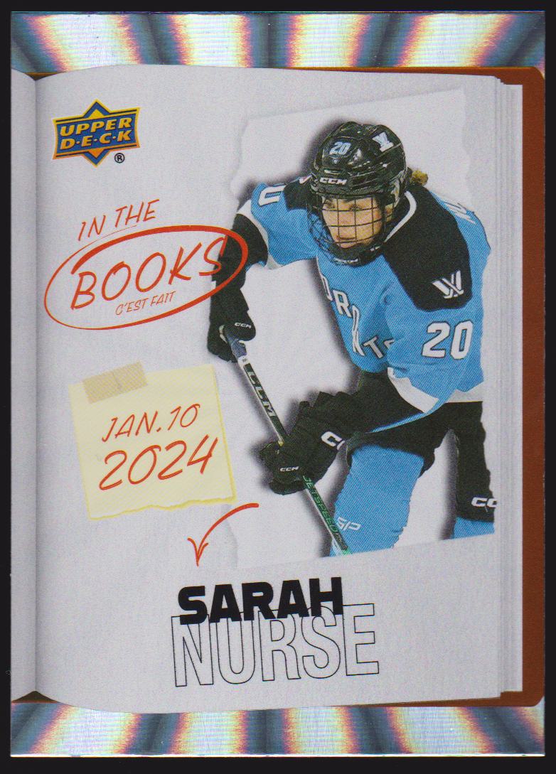 (image for) 2024-25 Upper Deck Tim Hortons Rookie Retrospective In the Books #ITB14 Sarah Nurse
