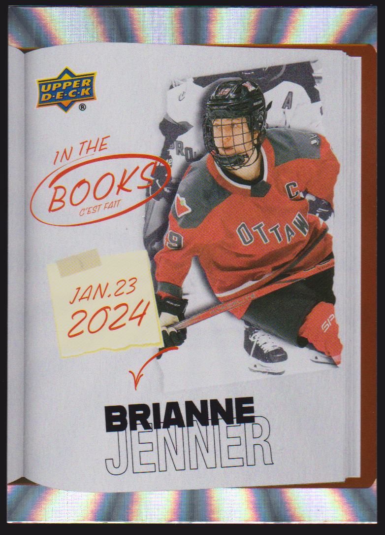 (image for) 2024-25 Upper Deck Tim Hortons Rookie Retrospective In the Books #ITB15 Brianne Jenner