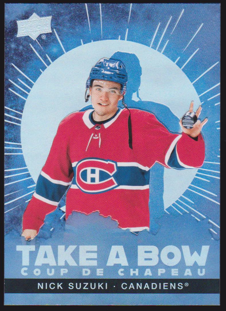 (image for) 2024-25 Upper Deck Tim Hortons Rookie Retrospective Take a Bow #TB6 Nick Suzuki
