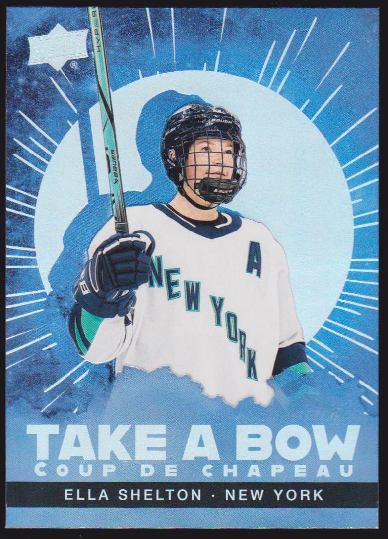 (image for) 2024-25 Upper Deck Tim Hortons Rookie Retrospective Take a Bow #TB12 Ella Shelton