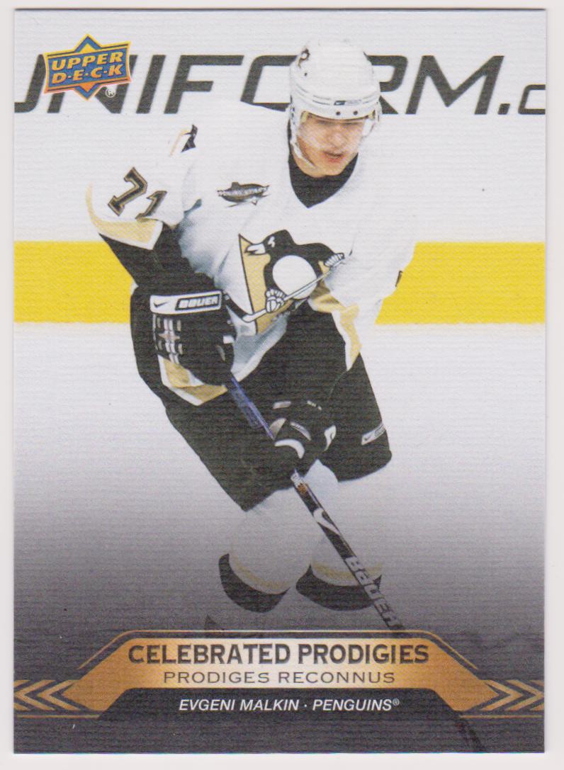 (image for) 2024-25 Upper Deck Tim Hortons Rookie Retrospective Celebrated Prodigies #CP7 Evgeni Malkin