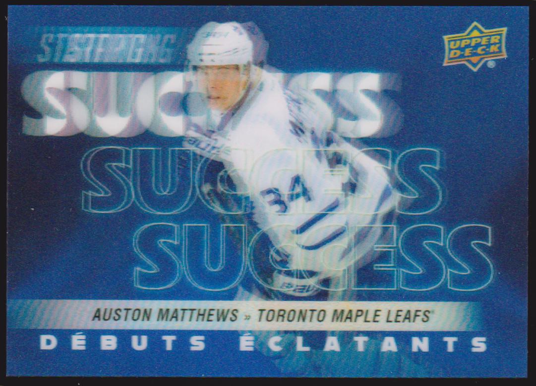 2024-25 Upper Deck Tim Hortons Rookie Retrospective Starting Success #SS1 Auston Matthews (image for) 2024-25 Upper Deck Tim Hortons Rookie Retrospective Starting Success #SS1 Auston Matthews