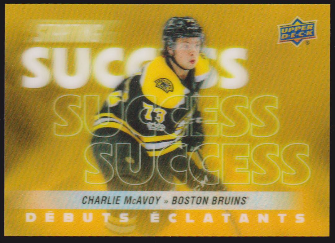 2024-25 Upper Deck Tim Hortons Rookie Retrospective Starting Success #SS13 Charlie McAvoy (image for) 2024-25 Upper Deck Tim Hortons Rookie Retrospective Starting Success #SS13 Charlie McAvoy