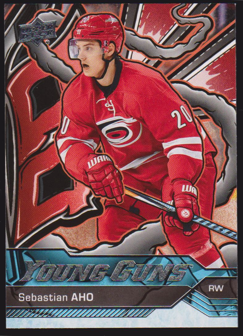 2024-25 Upper Deck Young Guns Renewed #210 Sebastian Aho (image for) 2024-25 Upper Deck Young Guns Renewed #210 Sebastian Aho