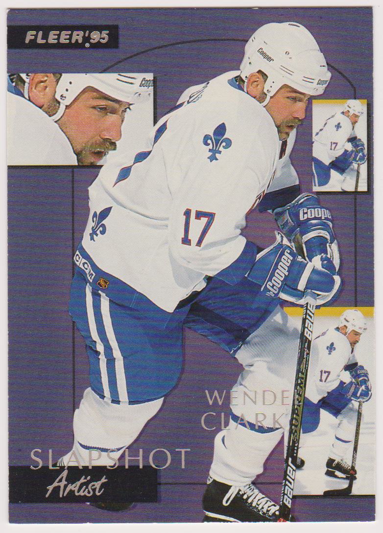 (image for) 1994-95 Fleer Slapshot Artists #1 Wendel Clark