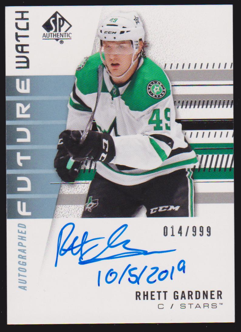(image for) 2019-20 SP Authentic FW Inscriptions #238 Rhett Gardner 14/999