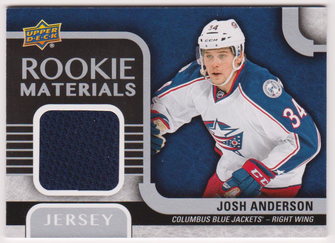 2015-16 Upper Deck Rookie Materials #RMJA Josh Anderson - Jerseys RC Year (image for) 2015-16 Upper Deck Rookie Materials #RMJA Josh Anderson - Jerseys RC Year