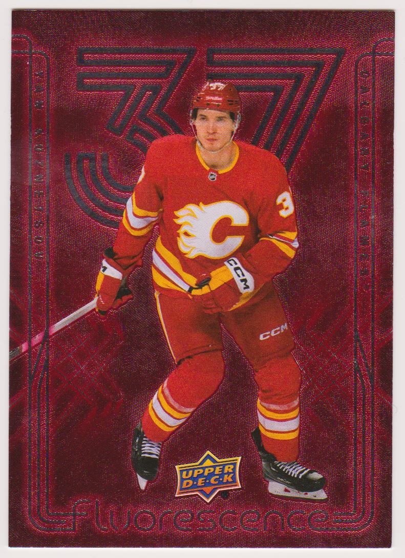 (image for) 2024-25 Upper Deck Fluorescence Red #F38 Yan Kuznetsov - RC Year