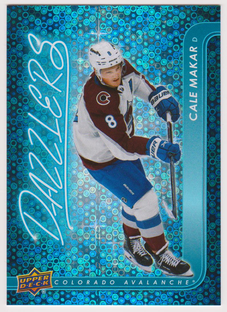 2024-25 Upper Deck Dazzlers Blue #DZ64 Cale Makar (image for) 2024-25 Upper Deck Dazzlers Blue #DZ64 Cale Makar