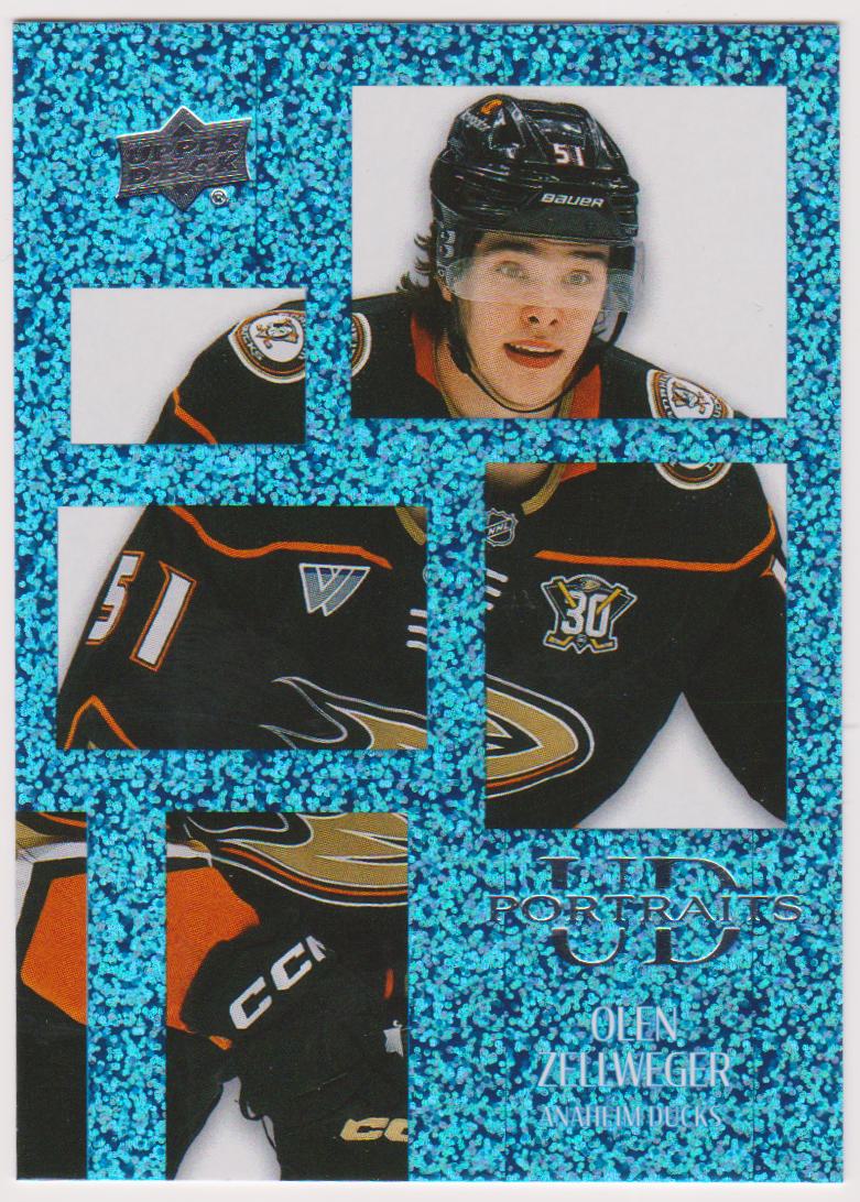 (image for) 2024-25 Upper Deck UD Portraits Speckled #P41 Olen Zellweger - RC Year