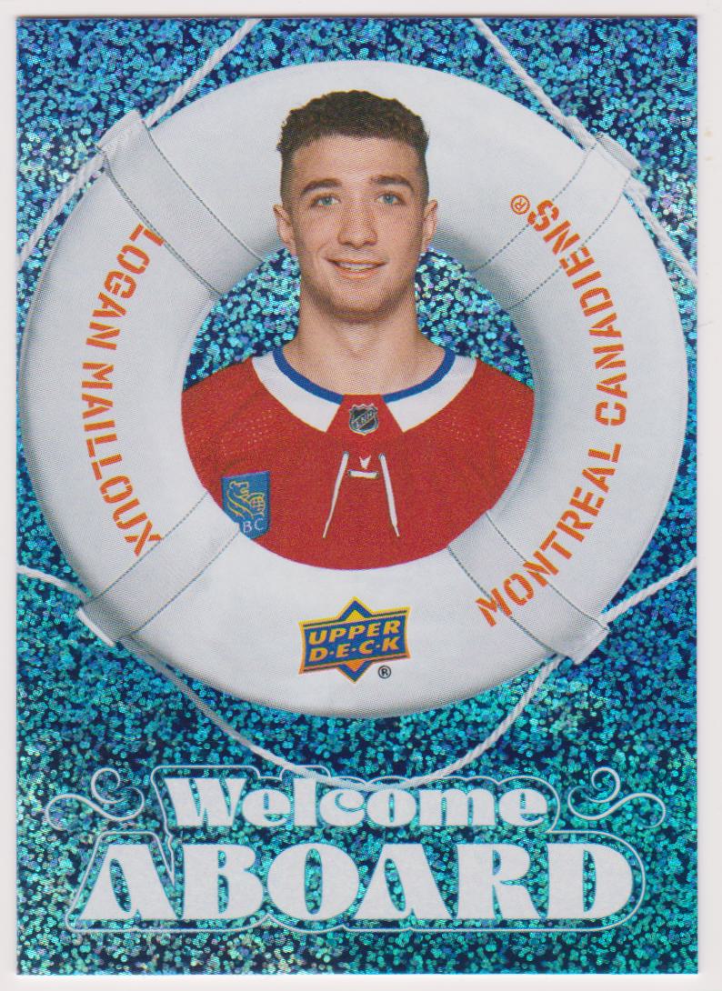 (image for) 2024-25 Upper Deck Welcome Aboard Speckled #WA19 Logan Mailloux - RC Year