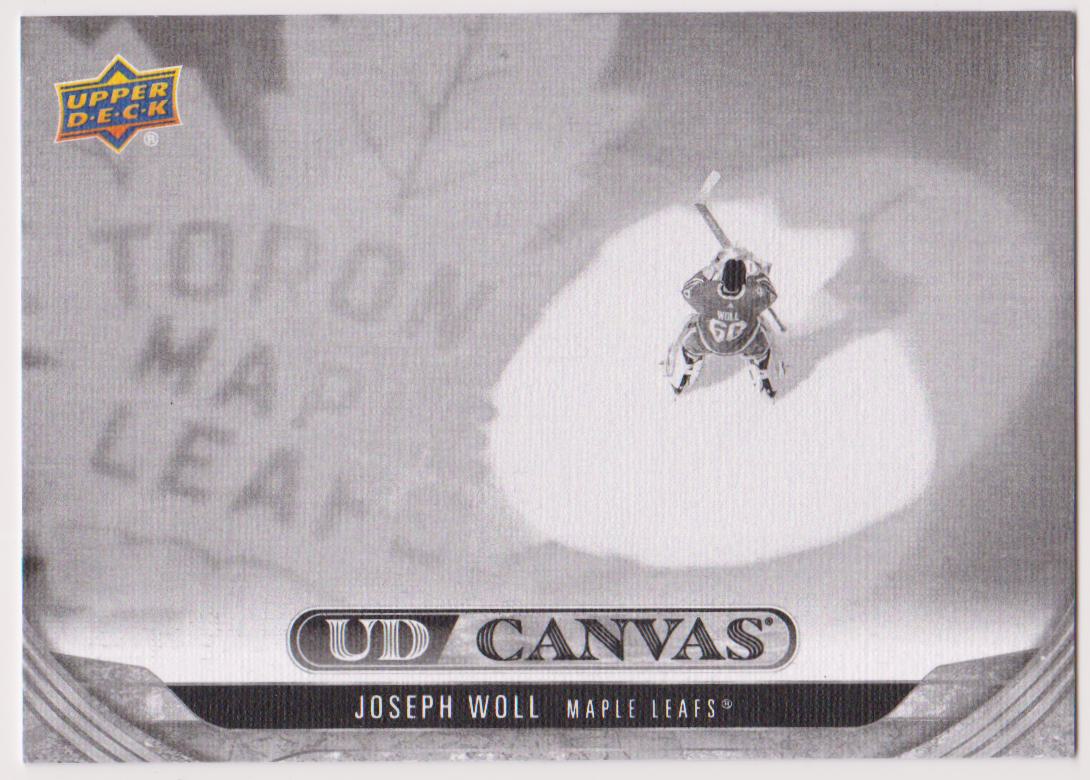 2024-25 Upper Deck UD Canvas Black and White #C161 Joseph Woll (image for) 2024-25 Upper Deck UD Canvas Black and White #C161 Joseph Woll