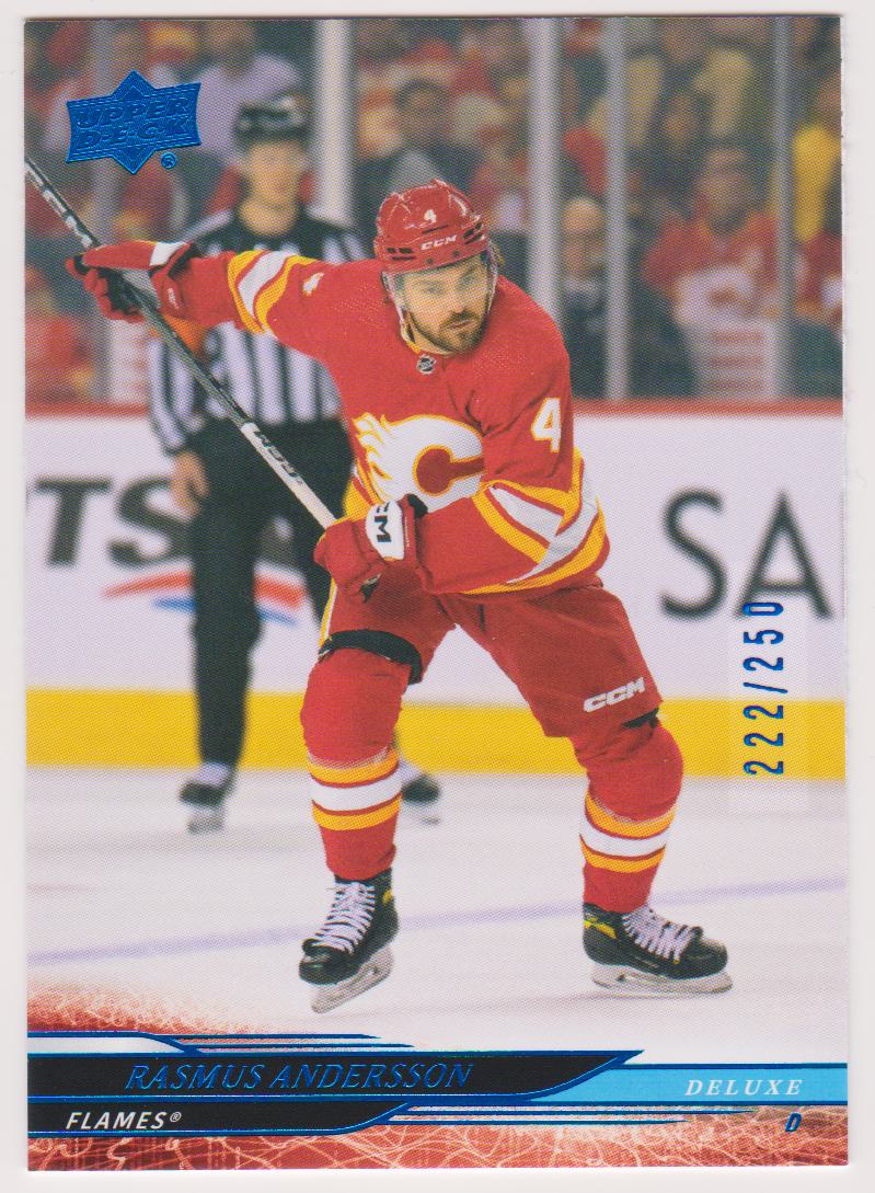 (image for) 2024-25 Upper Deck Deluxe #268 Rasmus Andersson - 222/250