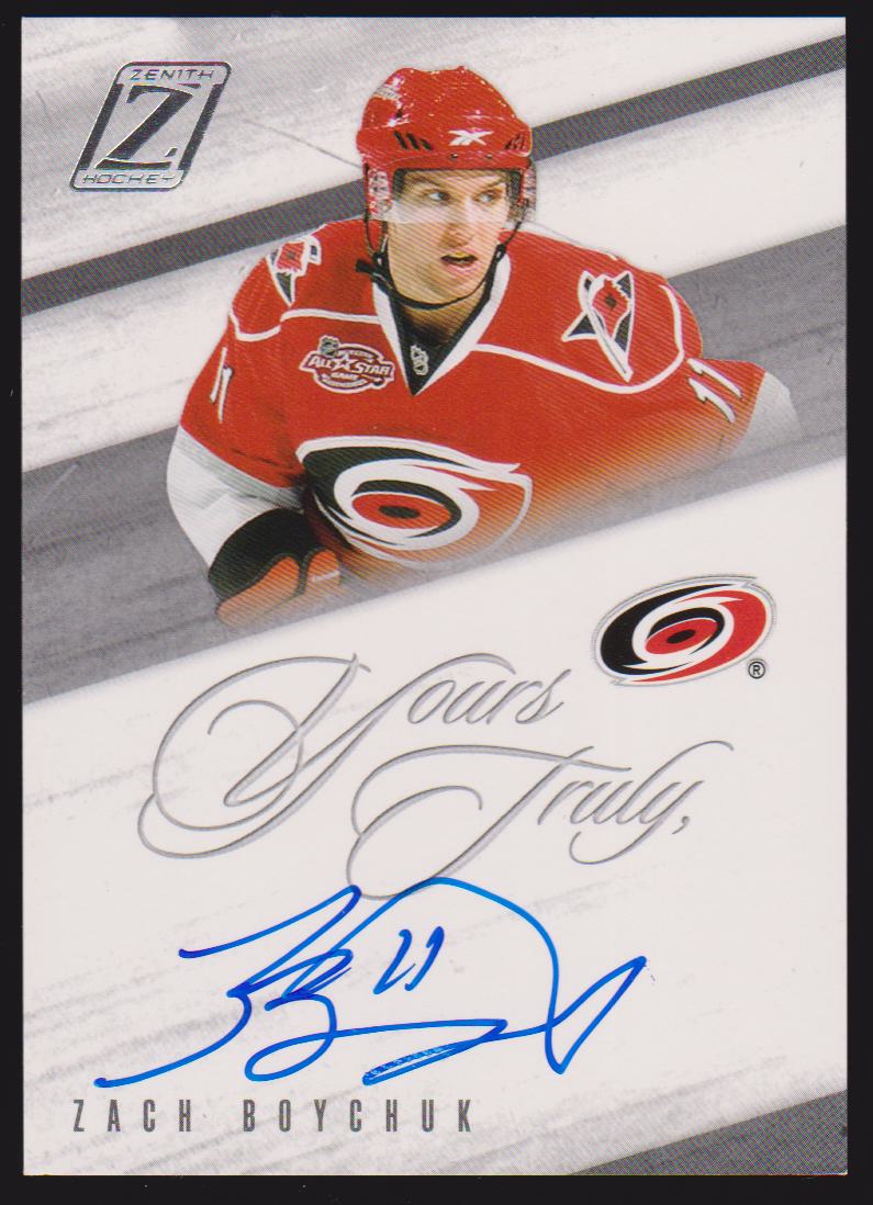 2010-11 Zenith Yours Truly Autographs #ZB Zach Boychuk (image for) 2010-11 Zenith Yours Truly Autographs #ZB Zach Boychuk
