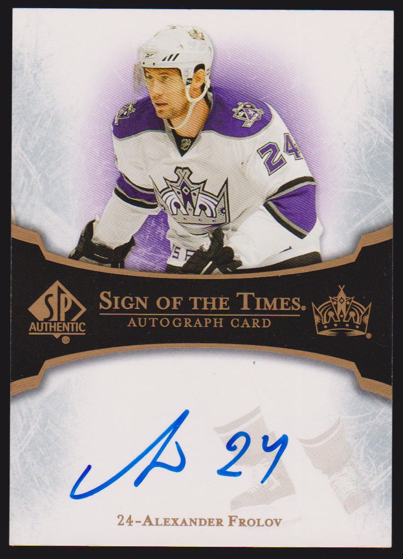 (image for) 2007-08 SP Authentic Sign of the Times #STAF Alexander Frolov - AUTO