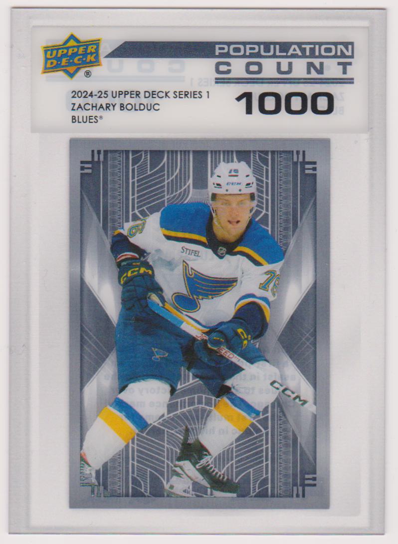 (image for) 2024-25 Upper Deck Population Count 1000 #PC9 Zachary Bolduc - RC Year