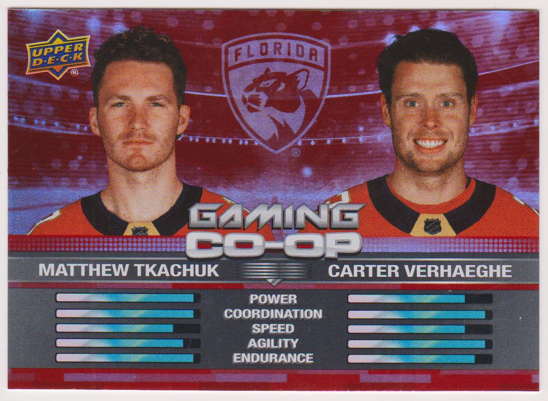 (image for) 2024-25 Upper Deck Gaming Co-Op #CGO17 Matthew Tkachuk/Carter Verhaeghe