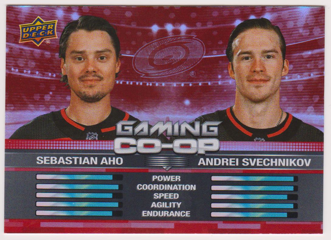 (image for) 2024-25 Upper Deck Gaming Co-Op #CGO25 Sebastian Aho/Andrei Svechnikov