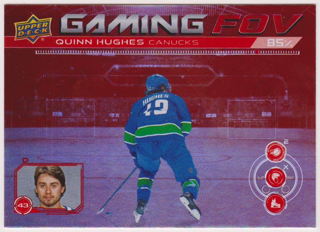 (image for) 2024-25 Upper Deck Gaming FOV #GFOV21 Quinn Hughes