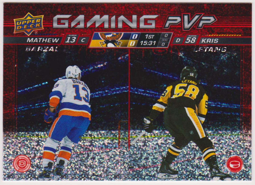 (image for) 2024-25 Upper Deck Gaming PVP Speckle #GPVP15 Mathew Barzal/Kris Letang