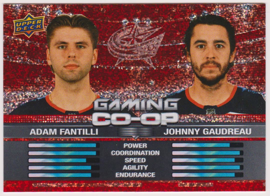 2024-25 Upper Deck Gaming Co-Op Speckle #CGO20 Adam Fantilli/Johnny Gaudreau (image for) 2024-25 Upper Deck Gaming Co-Op Speckle #CGO20 Adam Fantilli/Johnny Gaudreau