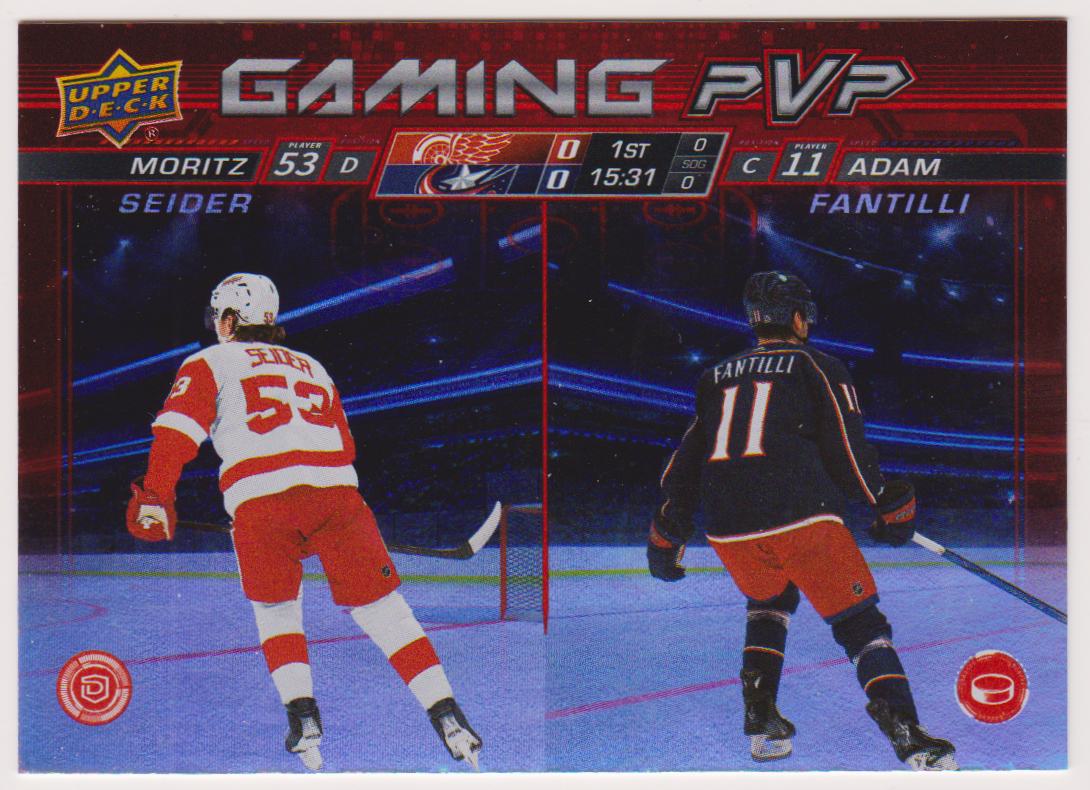 2024-25 Upper Deck Gaming PVP #GPVP24 Moritz Seider/Adam Fantilli (image for) 2024-25 Upper Deck Gaming PVP #GPVP24 Moritz Seider/Adam Fantilli
