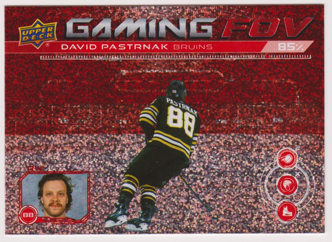(image for) 2024-25 Upper Deck Gaming FOV Speckle #GFOV4 David Pastrnak