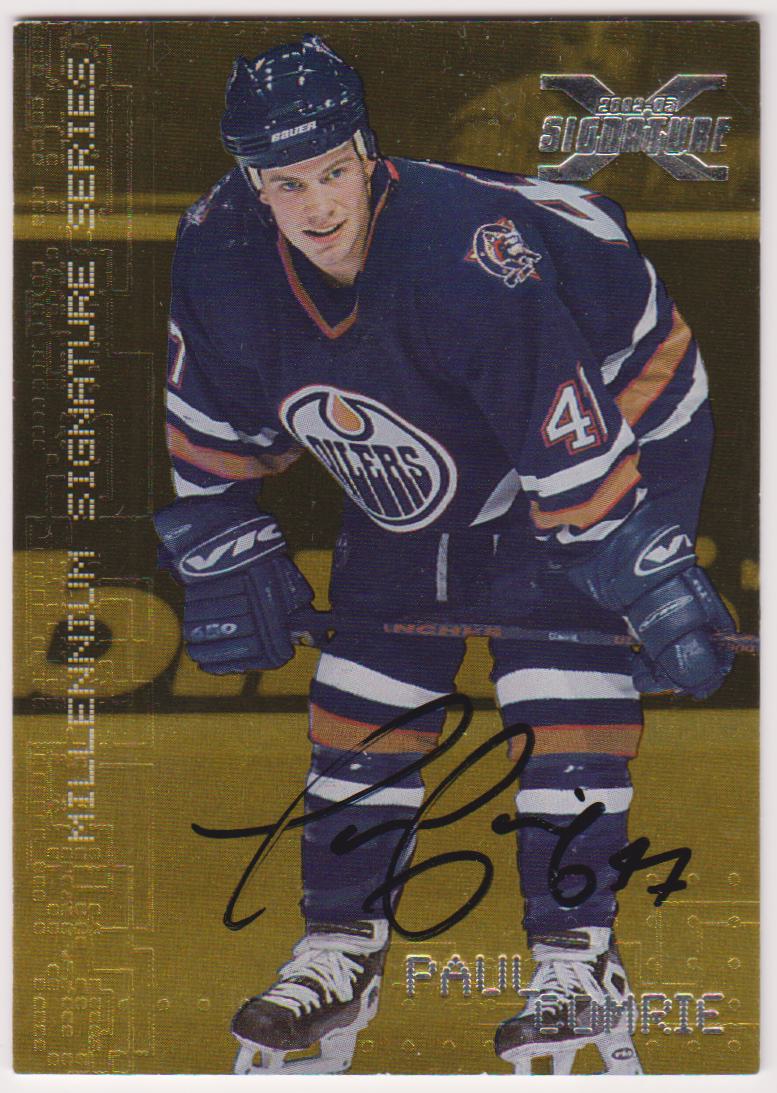 (image for) 2002-03 BAP Signature Series Autograph Gold Buybacks 1999 #105 Paul Comrie