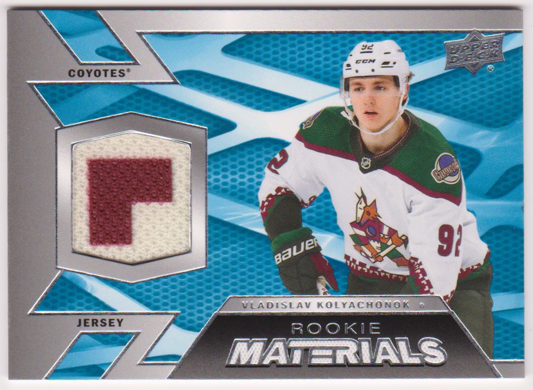 (image for) 2022-23 Upper Deck Rookie Materials #RMVK Vladislav Kolyachonok