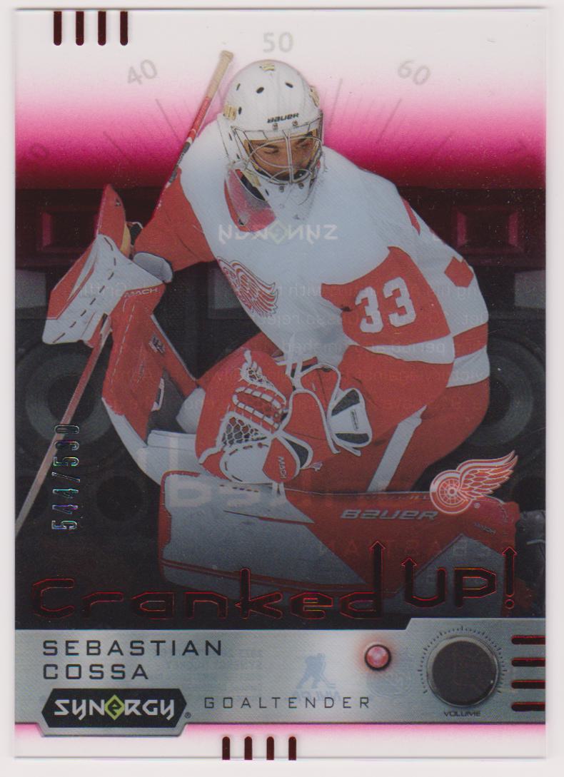 2023-24 Synergy Cranked Up Red #CRCO Sebastian Cossa 544/599 - XRC (image for) 2023-24 Synergy Cranked Up Red #CRCO Sebastian Cossa 544/599 - XRC