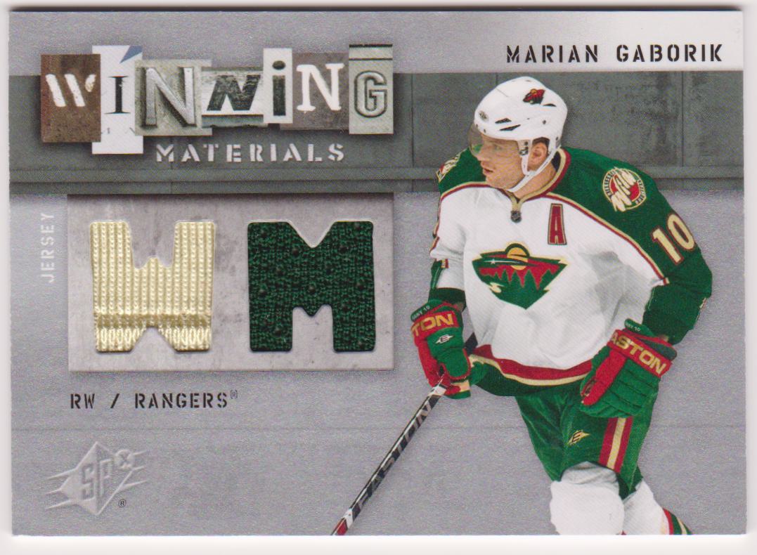 (image for) 2009-10 SPx Winning Materials #WMMG Marian Gaborik