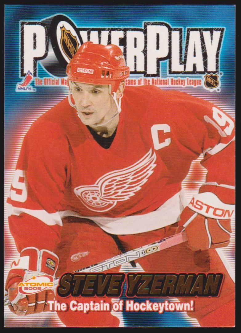 2001-02 Atomic Power Play #14 Steve Yzerman (image for) 2001-02 Atomic Power Play #14 Steve Yzerman