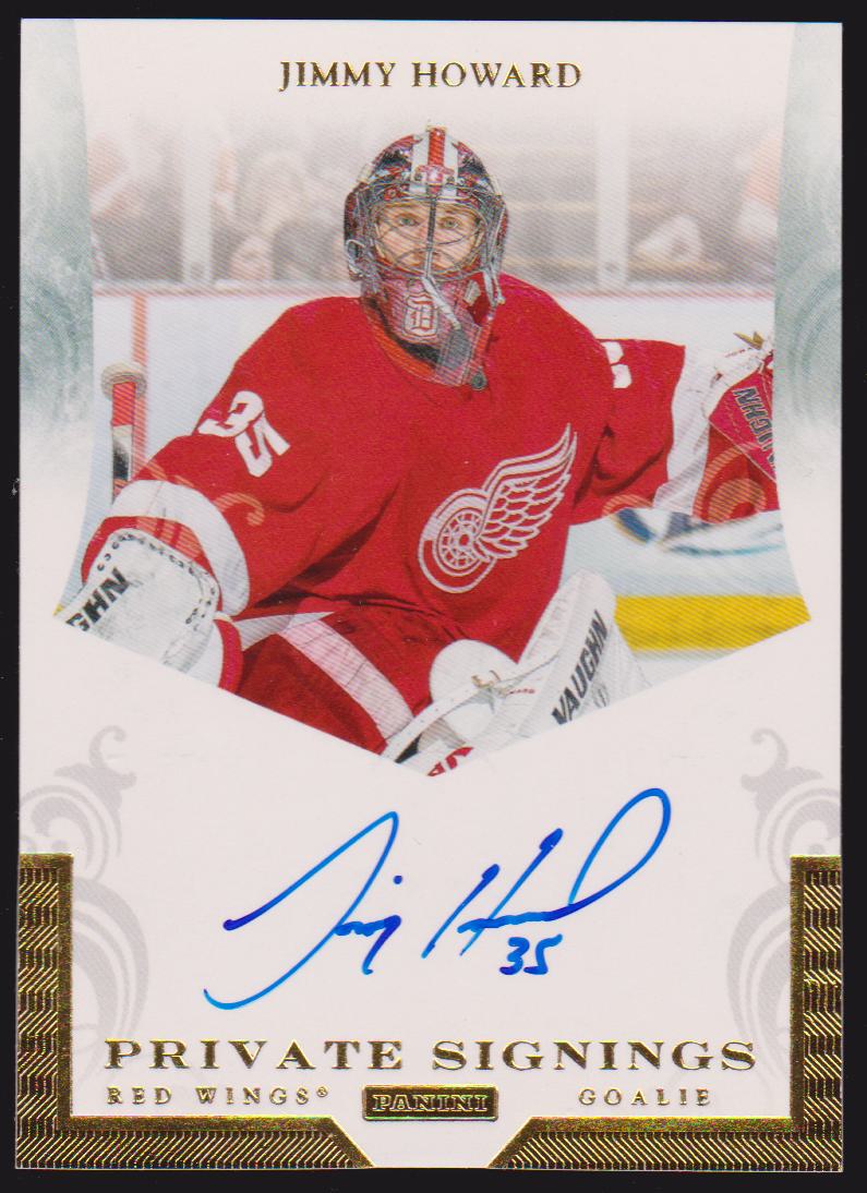 2011-12 Panini Private Signings #JHOW Jimmy Howard AUTO (image for) 2011-12 Panini Private Signings #JHOW Jimmy Howard AUTO