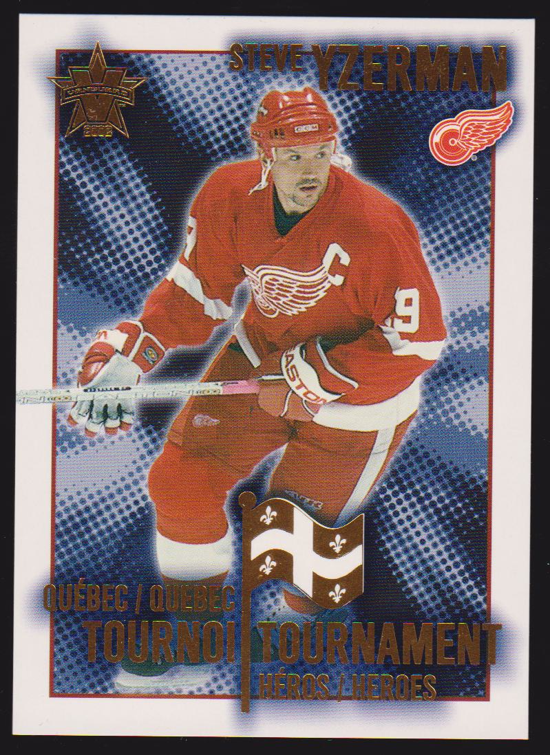 2001-02 Vanguard Quebec Tournament Heroes #4 Steve Yzerman (image for) 2001-02 Vanguard Quebec Tournament Heroes #4 Steve Yzerman
