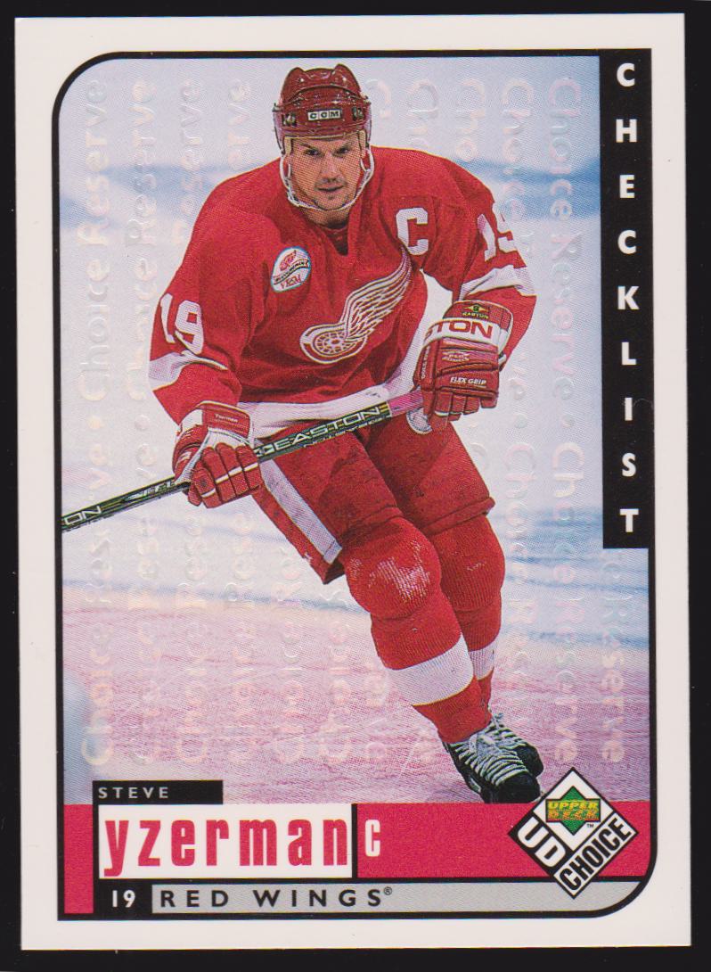 (image for) 1998-99 UD Choice Reserve #310 Steve Yzerman - Checklist